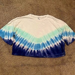 medium tie dye crop top tee